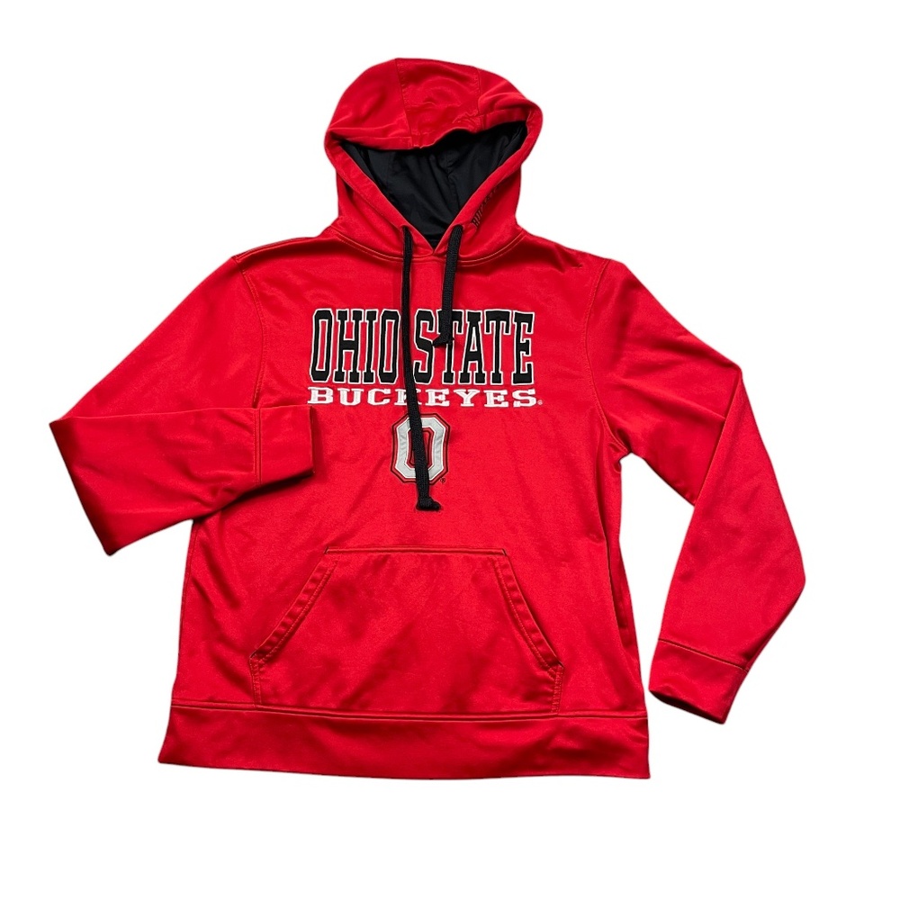 Ohio State Varsity Authentic Apparel Medium Red Hoodie‎ Kangaroo Pocket